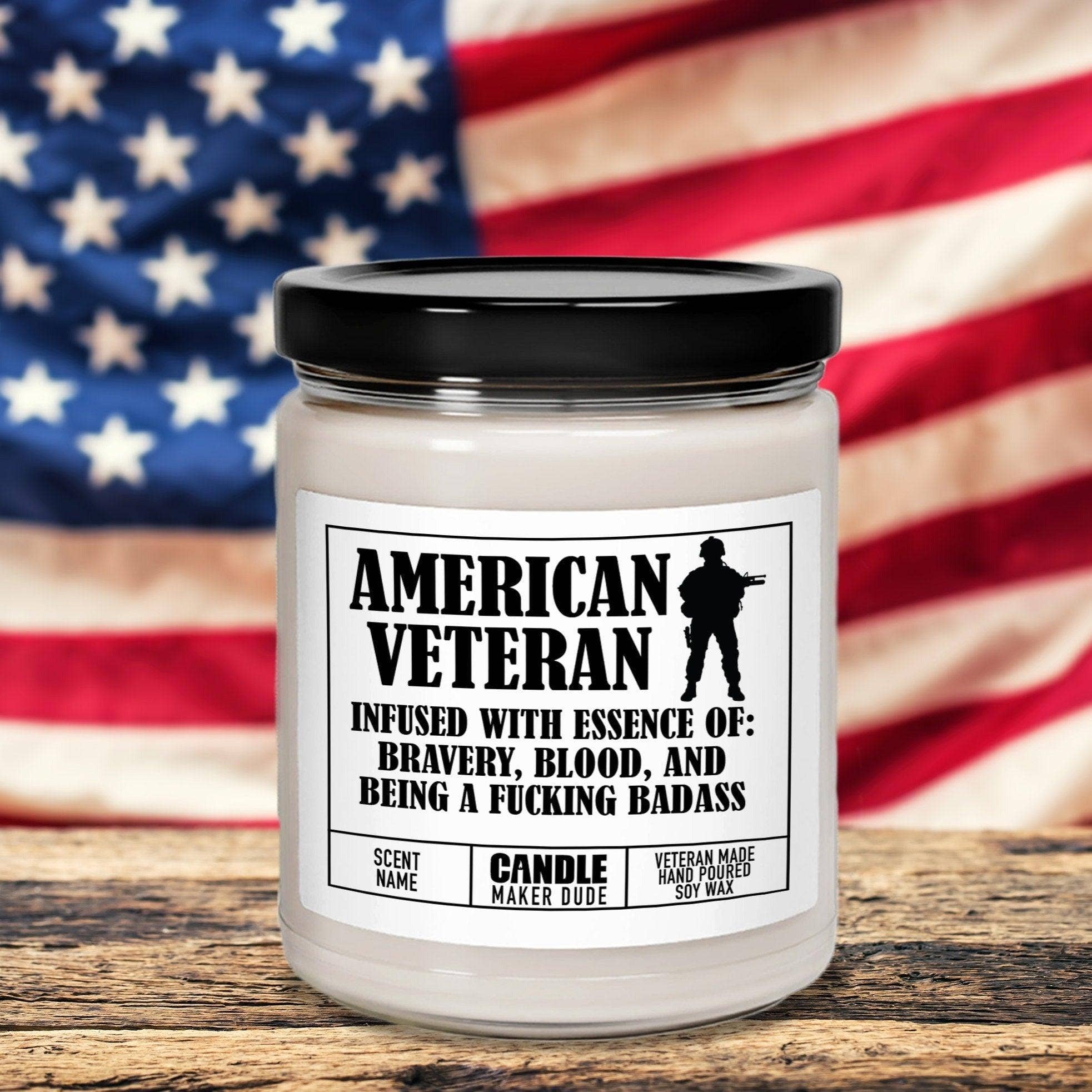 Candle Maker Dude - Vente Bougie en bocal - Cadeau de bougie militaire pour ancien combattant pour lui, idées cadeaux de bougies amusantes pour hommes, entreprise appartenant à des anciens combattants, idées cadeaux pour la fête des pères0