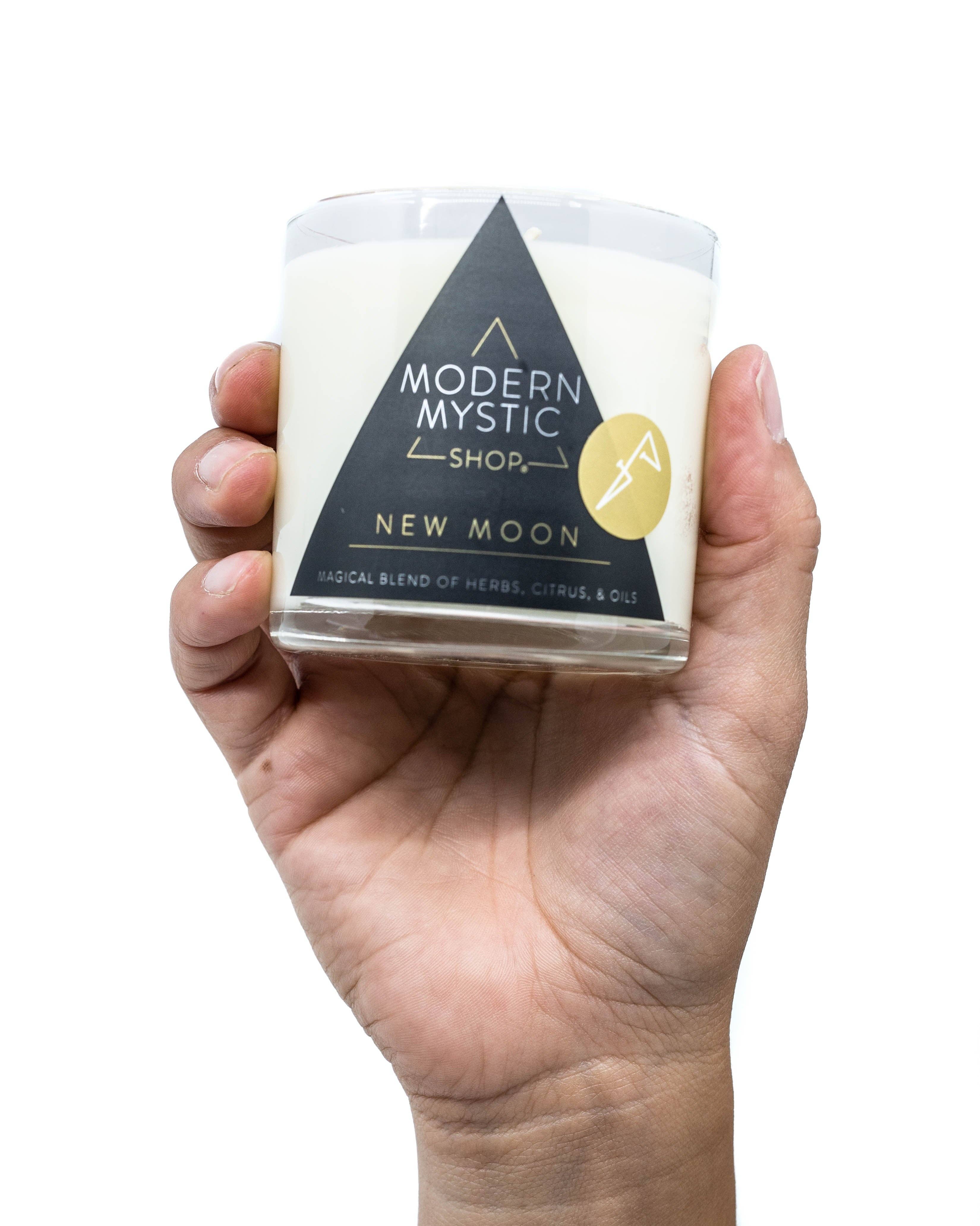 Modern Mystic Shop - Wholesale Jar/Filled Candle - New Moon Candle4