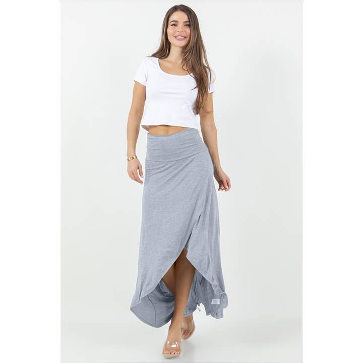 Azules Clothing - Wholesale Skirt - Women's - Cross over Midi Skirt2