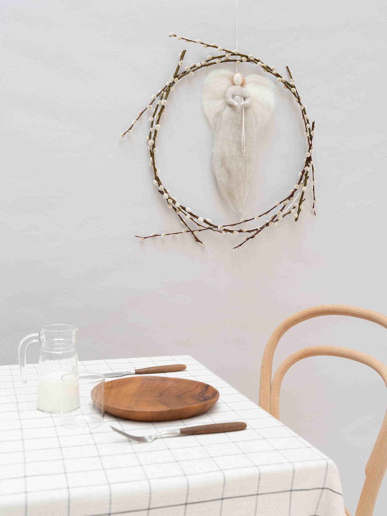 Jurianne Matter - Vente Figurine décorative - Ange en laine IRINI - teinte neutre7