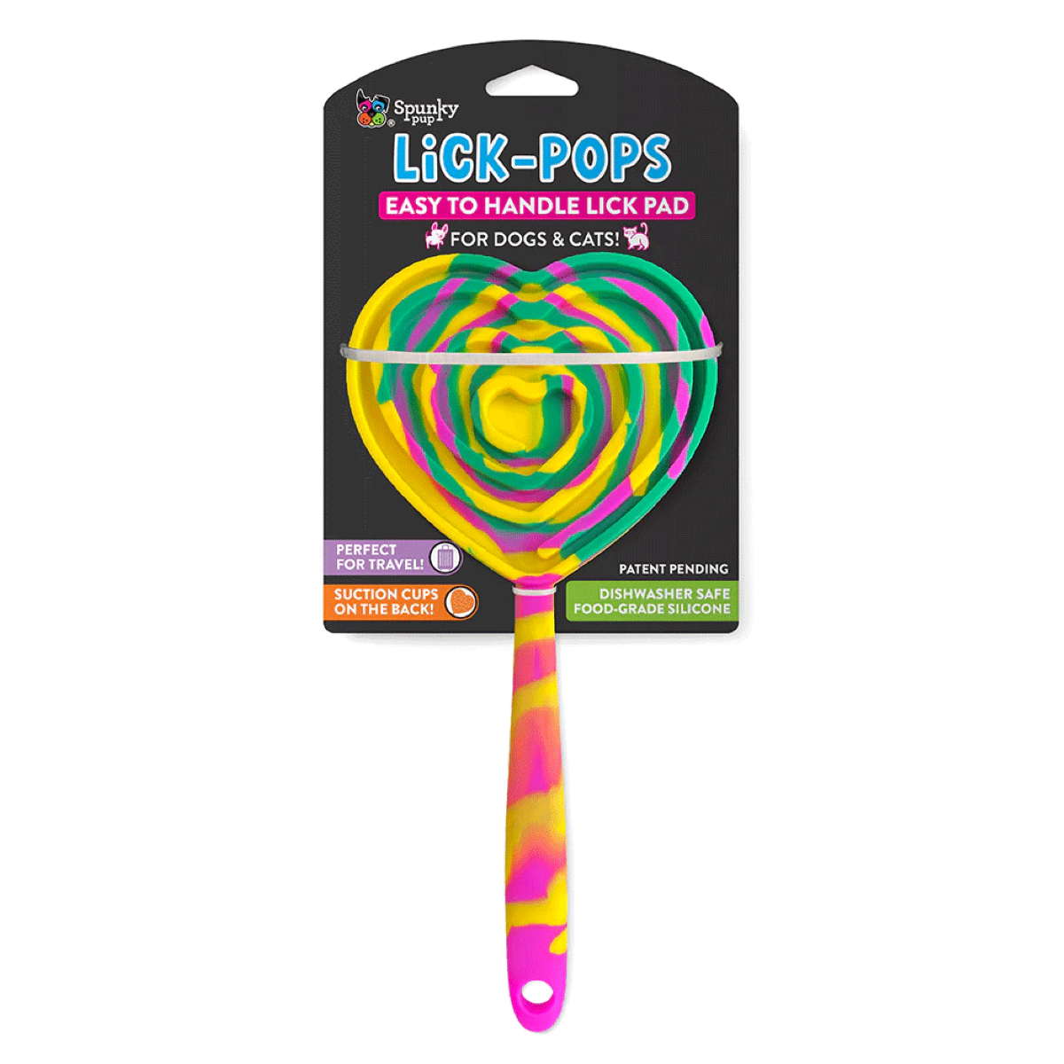 Playful Tail - Wholesale Pet Food Mat - Dog - Spunky Pup Lick Pops, Long Lasting Dog and Cat Treat Lick Pad (Multiple Styles)0