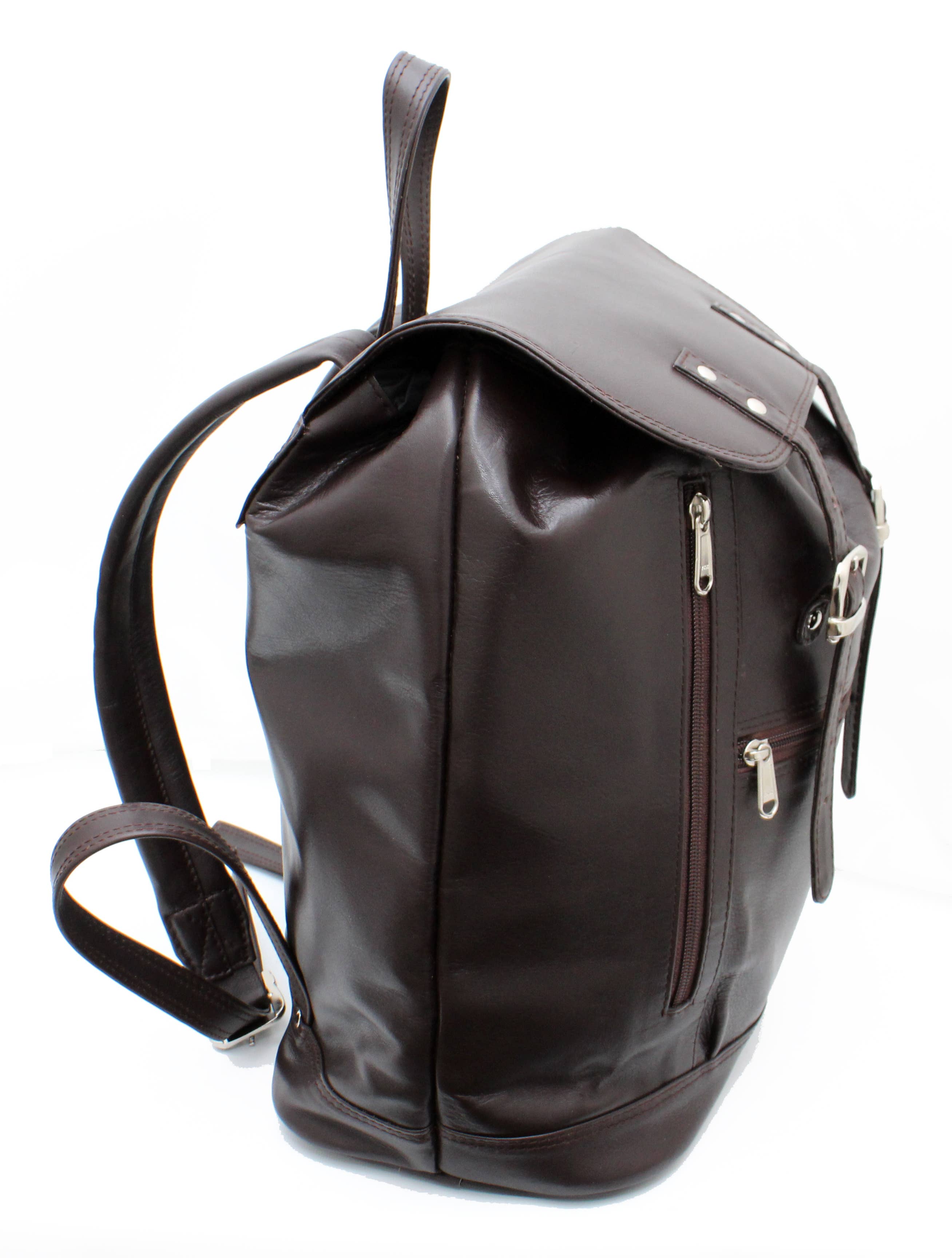 Ashlin Leather Boutique - Wholesale Backpack - Unisex - ASHLIN® | ZIPPERED COMPARTMENT BACKPACK | TUSCANY LEATHER5