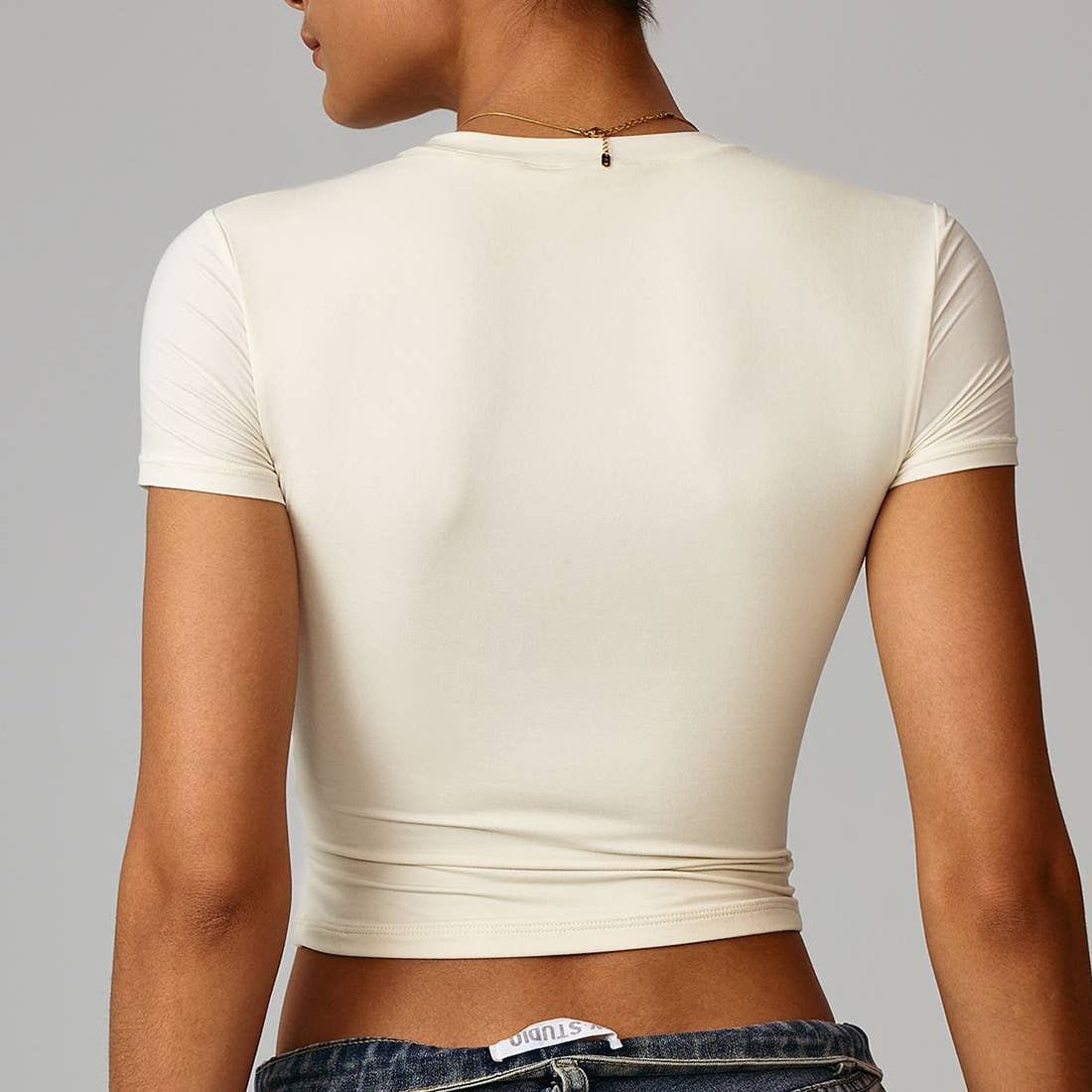 Sodalemon - Wholesale Athletic Top - Women's - Women Slim-Fit Quick-Dry Round-Neck Yoga T-Shirt25