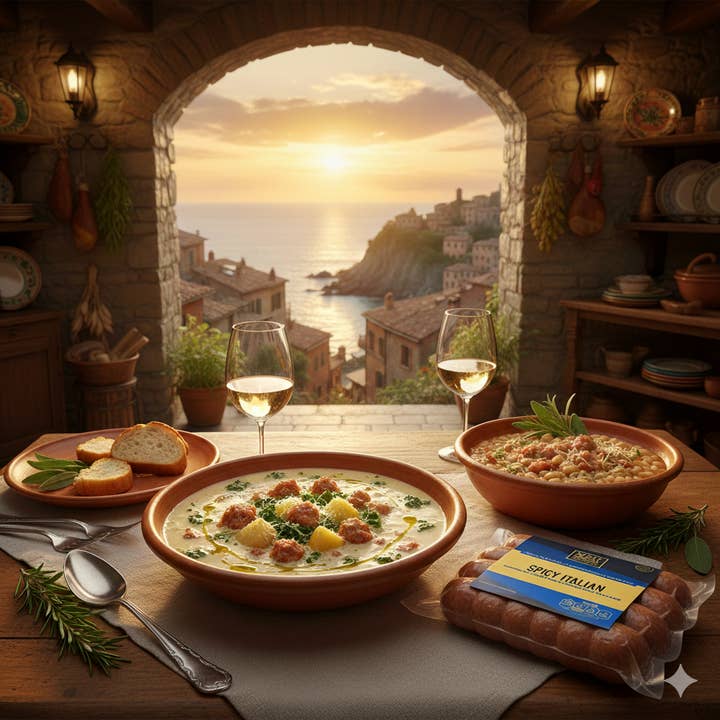 Classic Spicy Italian Pork Sausage Links: Tuscan-Style for wholesale by MeatCrafters Inc.