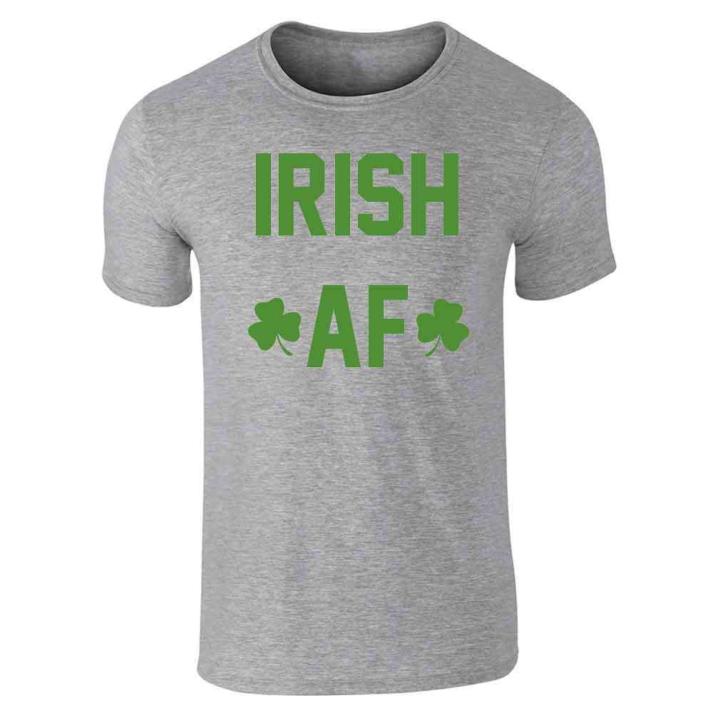 Pop Threads - Vendita all'ingrosso Maglietta serigrafata - Unisex - T-shirt unisex Irish AF St. Patricks Day, colore verde, divertente6