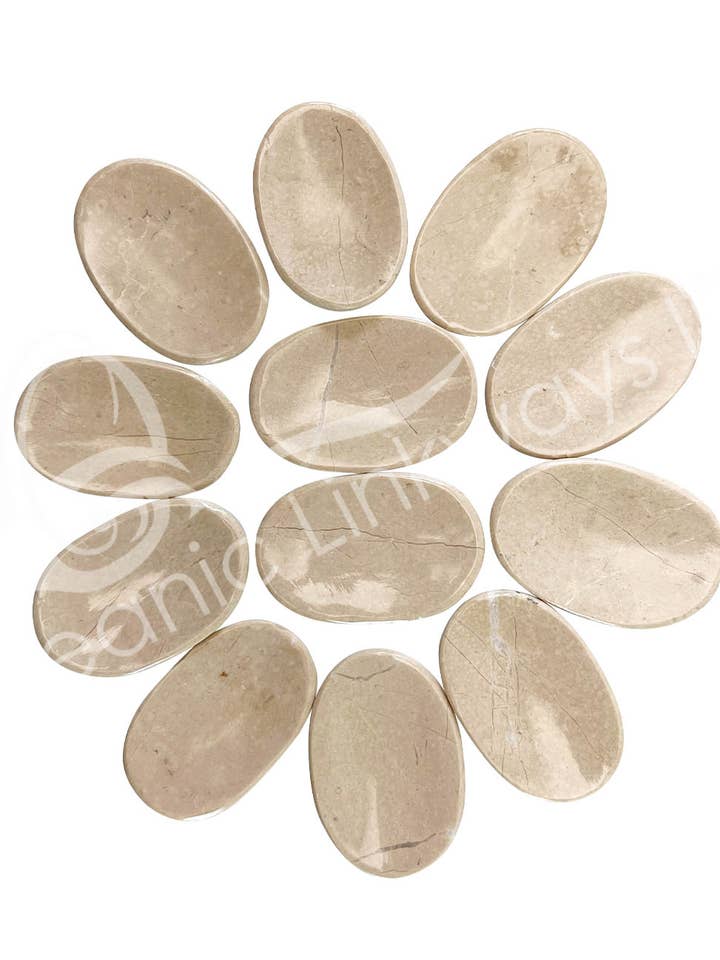 (DZ)WORRY STONES - MARBLE, VERONA (DZ) 1.75-2.25" for wholesale by Oceanic Linkways Inc