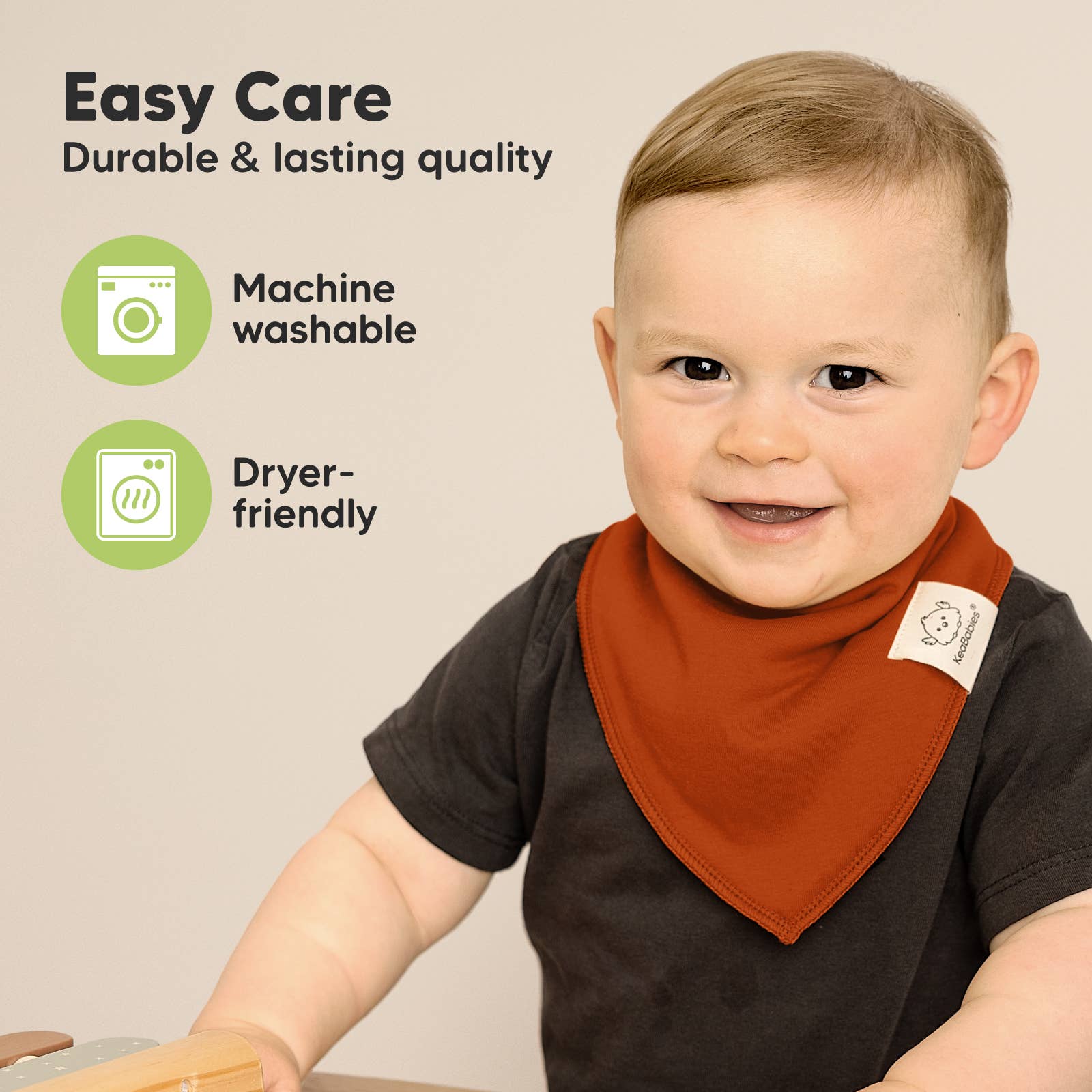 Hunter 8-pack Baby Bandana Bibs for Boys and Girls for wholesale on Faire6