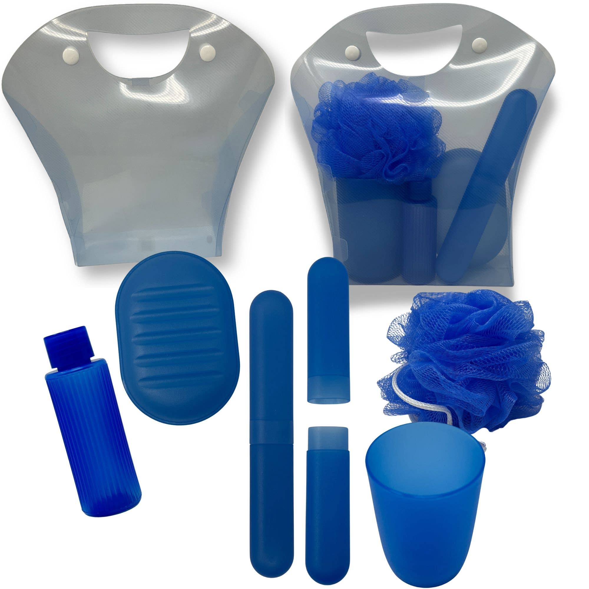 Rucci Professional - Wholesale Travel Set - SH05 5 Piece Bath Set Blue0