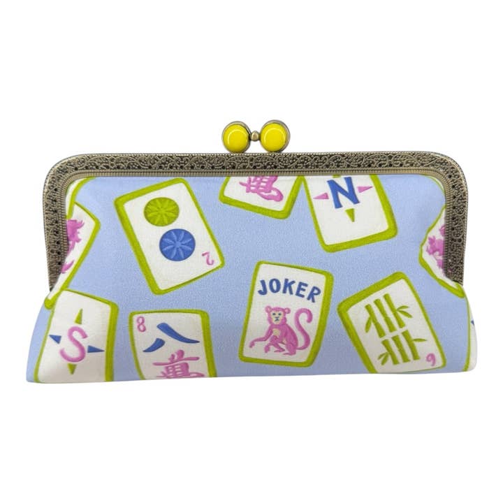 Kiki & Syds - Wholesale Clutch Bag - Women's - Kiki & Syds MIDI Clutch Purse - Mahjong Mischief4