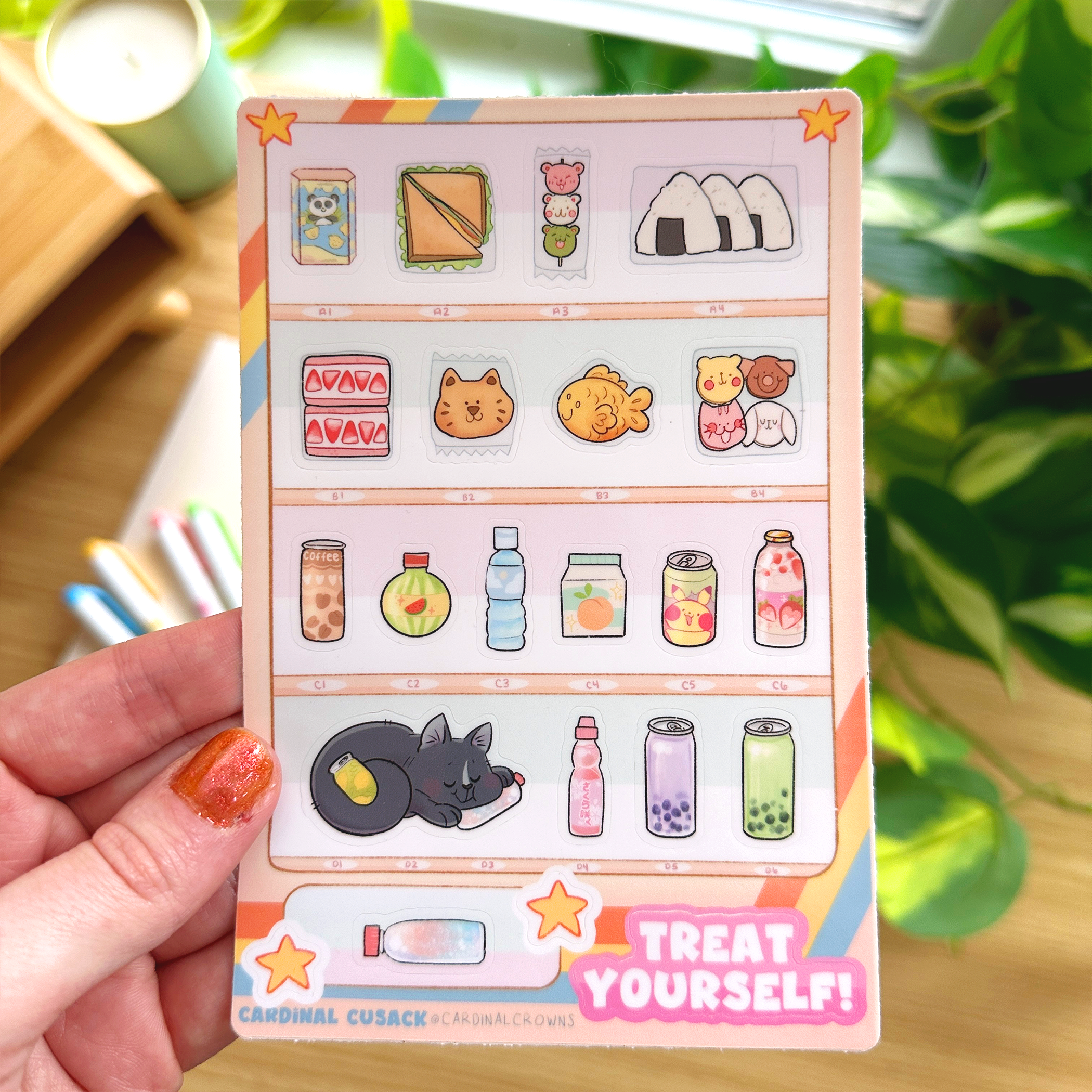 cardinalcrowns - Wholesale Sticker - Vending Machine Sticker Sheet1