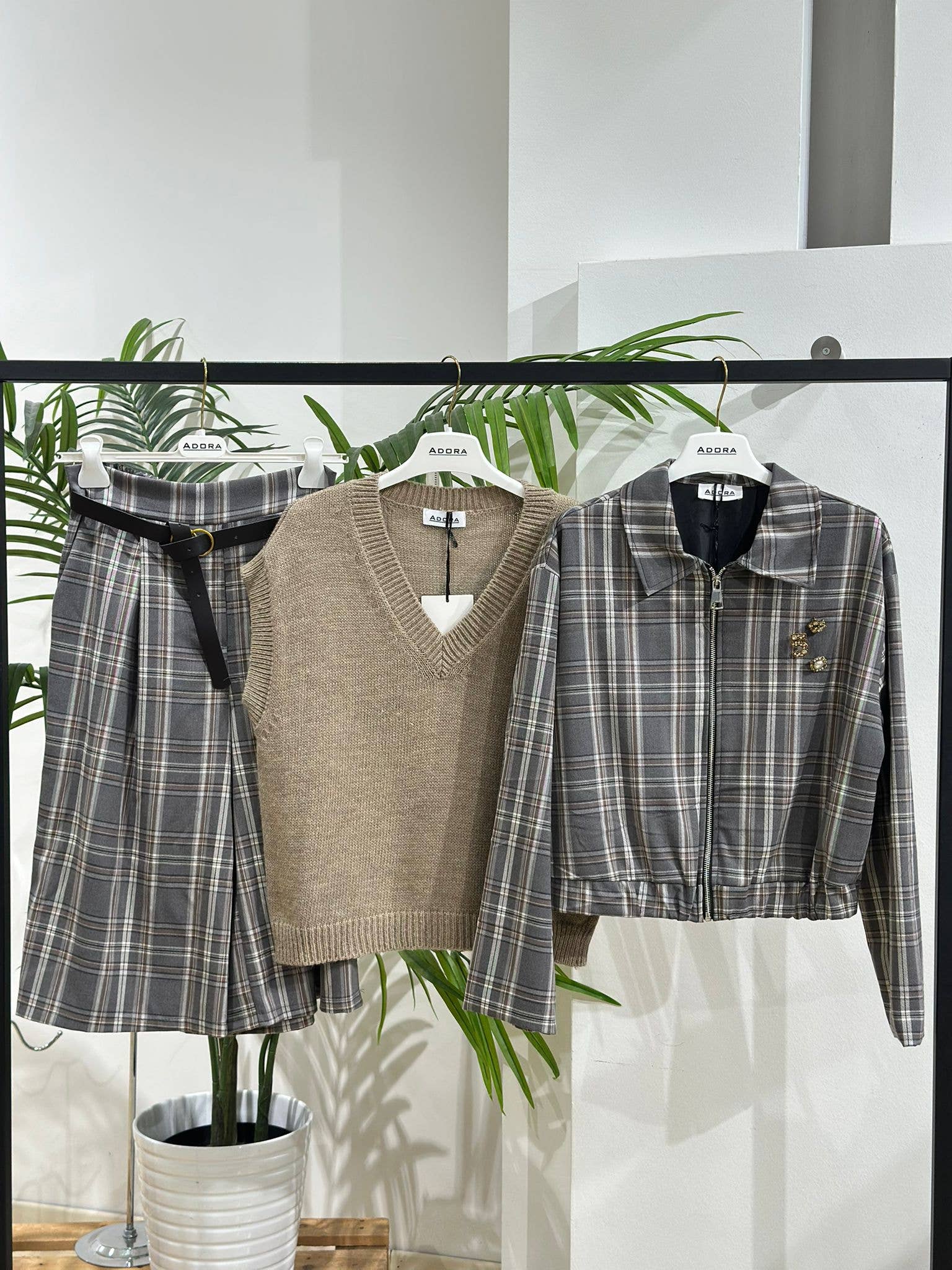 ADORA - Wholesale Jacket - Women's - Checkered jacket