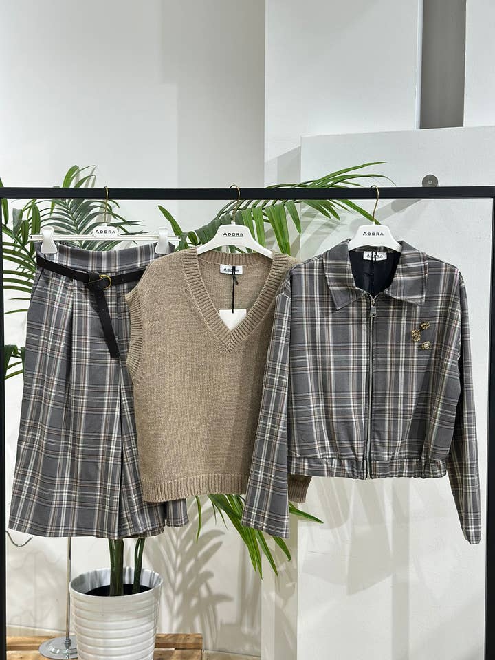 ADORA - Wholesale Jacket - Women's - Checkered jacket0