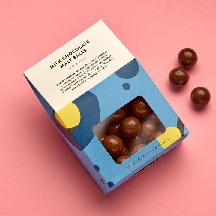 The Chocolate Society - Wholesale Chocolate-covered sweets - Milk Chocolate Malt Balls0