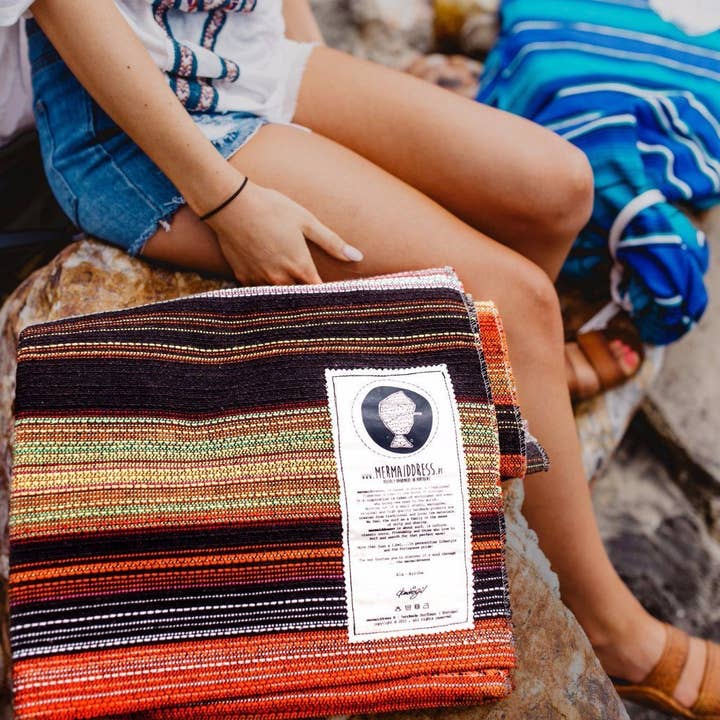 West Path - Wholesale Yoga Blanket - Póvoa Yoga Blanket Orange Sunrise