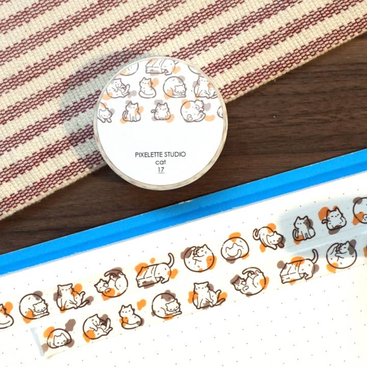 Pixelette Studio - Wholesale Washi Tape - Cats Washi Tape1