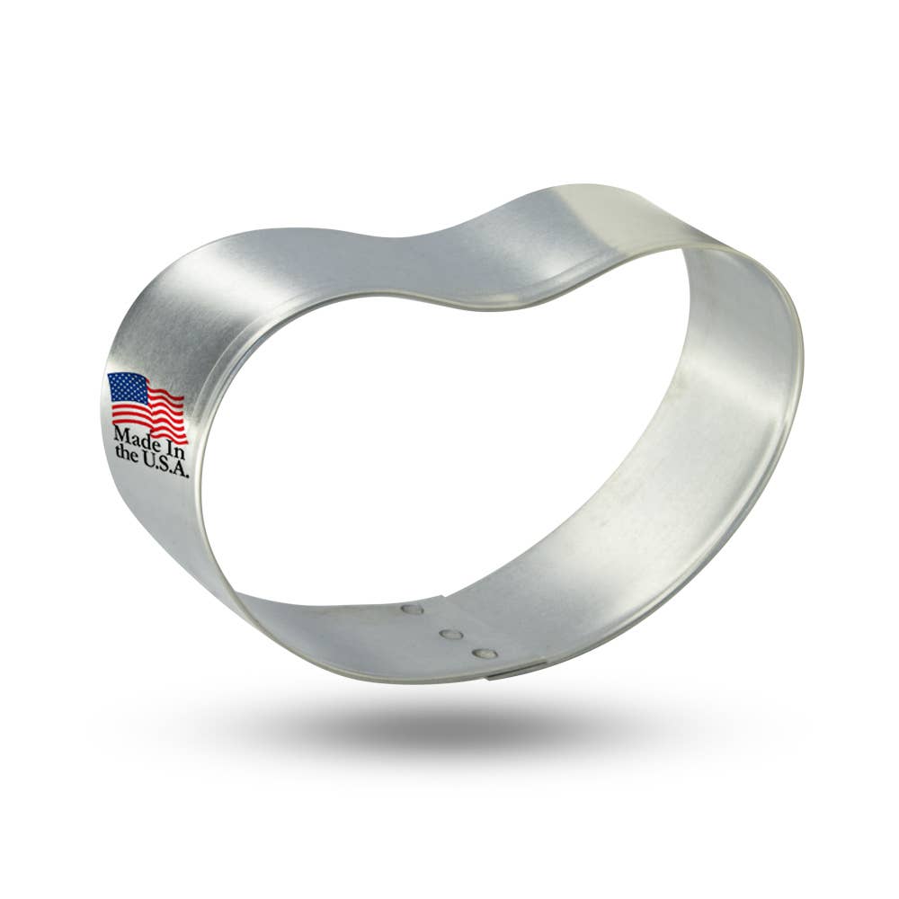 CookieCutter.com - Wholesale Biscuit cutter - Jelly Bean Cookie Cutter, 3 inch, B1307