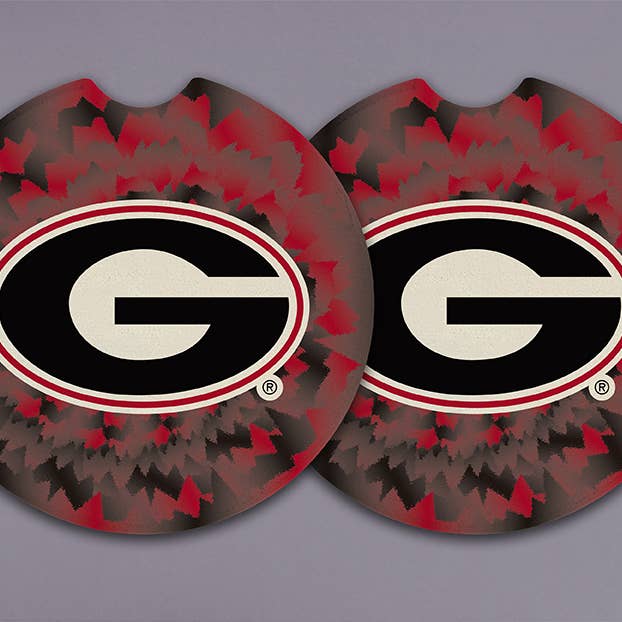 Coaster de voiture UGA Tie Dye pour la vente par MAGNOLIA LANE