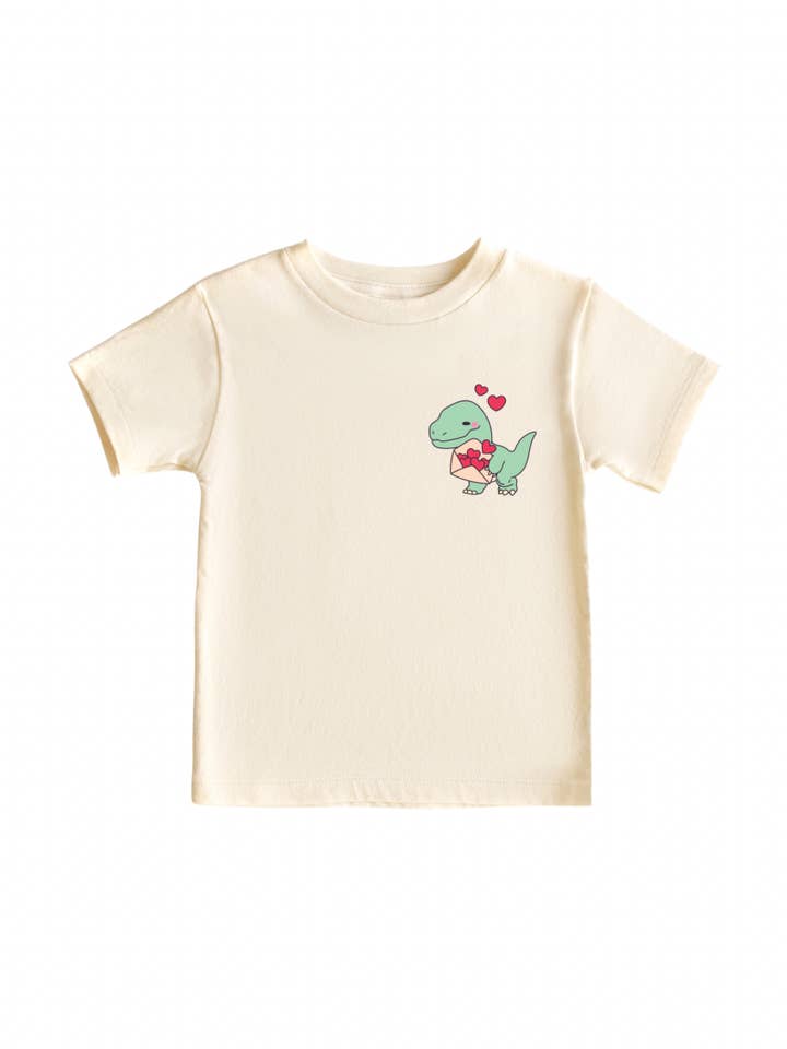 T-shirt 100 % coton Love Dino pour la vente par Sue + Jane