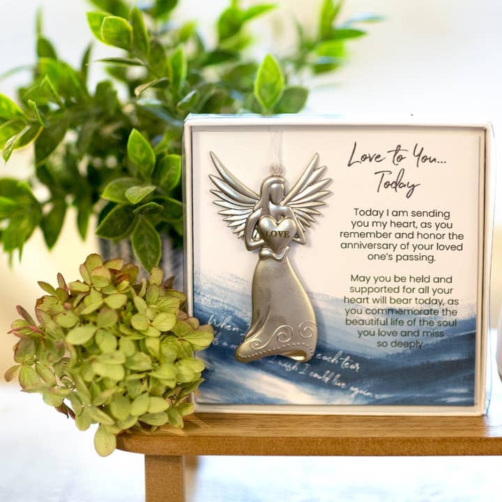 The Grandparent Gift Co. Inc. - Wholesale Ornament - Anniversary Of Loss Gift: Sympathy Angel Ornament 4549