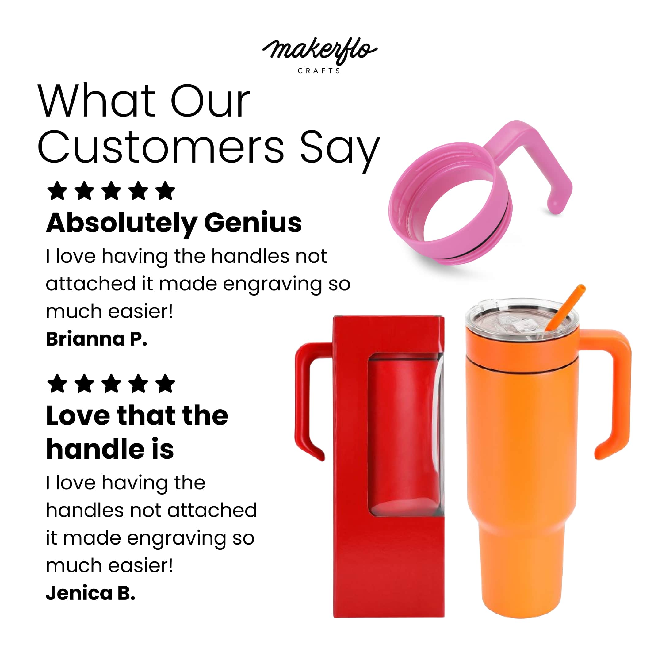 MakerFlo - Wholesale Insulated Mug/Tumbler - 30oz & 40oz MakerTwist™️ Handle33