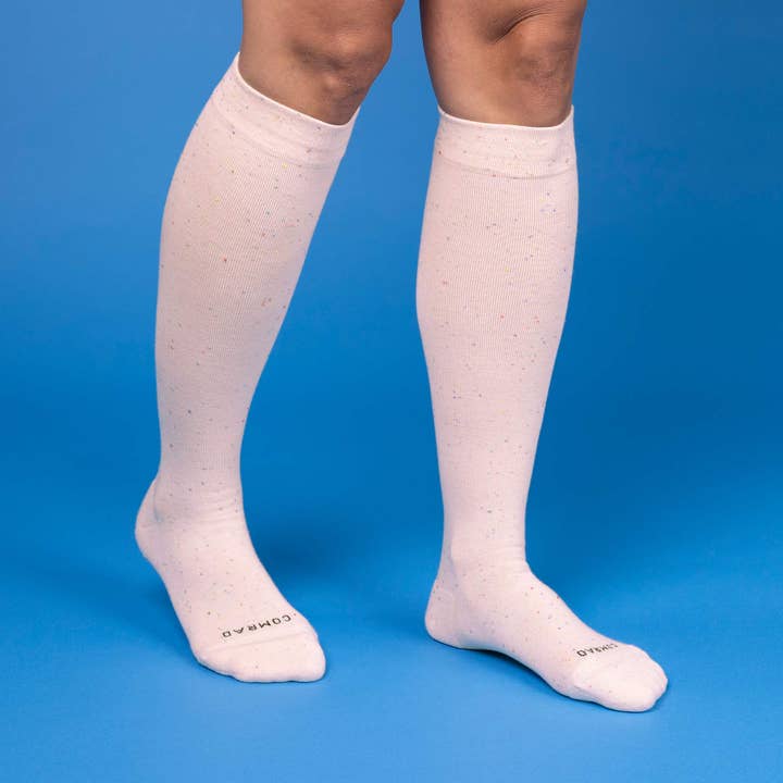 Rose Recycled Cotton Compression Socks for wholesale on Faire3
