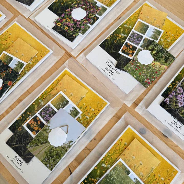 Wildflower Studies Calendar 2026 for wholesale by denaisx