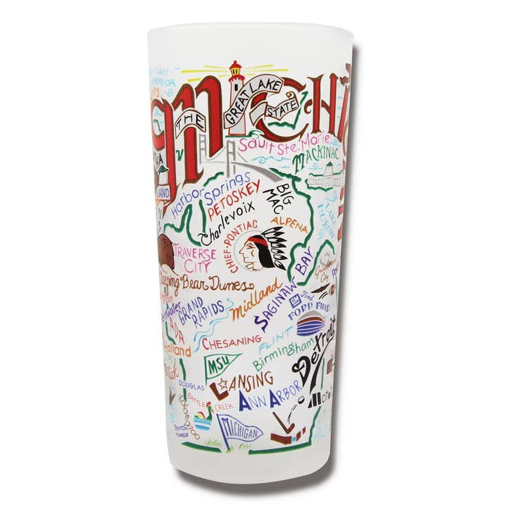 Michigan Drinking Glass for wholesale by catstudio
