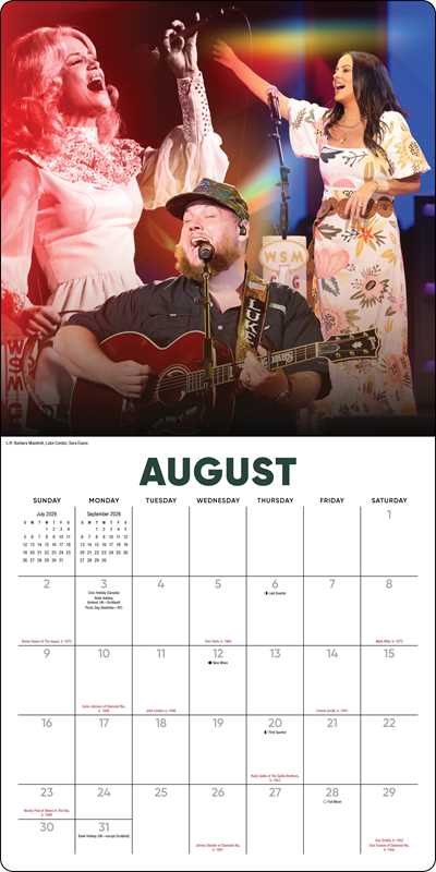 Simon & Schuster - Wholesale Calendar - Grand Ole Opry 2026 Wall Calendar by Grand Ole Opry3