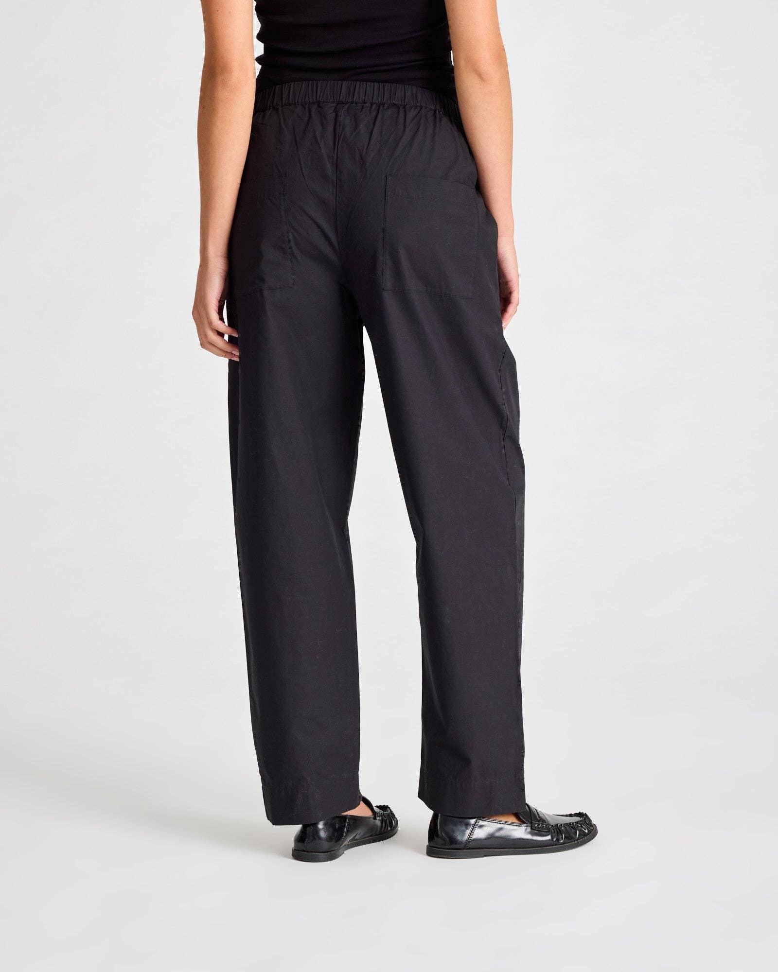 gai-lisva – wholesale Pants – Women's – Jasmin Poplin Pants GOTS - Black2