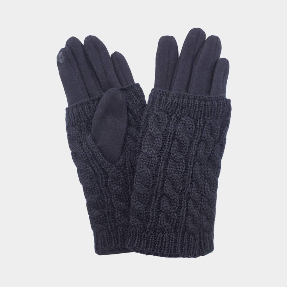 Sensibling Corp. - Wholesale Gloves - Women's - Cable Knit Smart Touch Gloves4