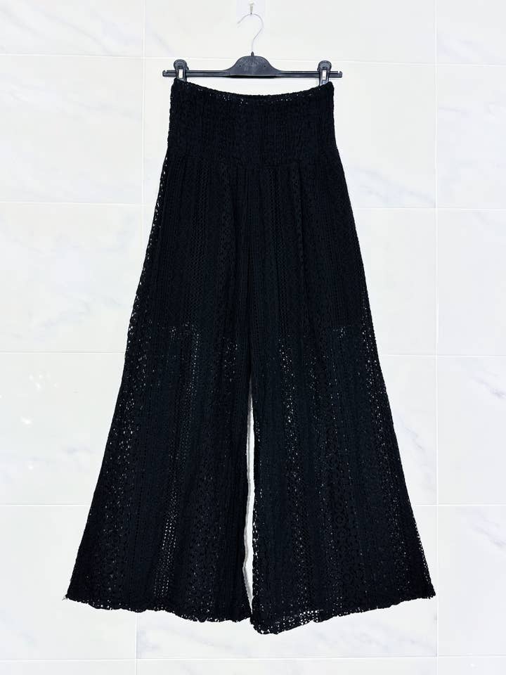 ZAFA PARIS - Wholesale Pants - Women's - 17F22P68-High Waisted Lace Pants