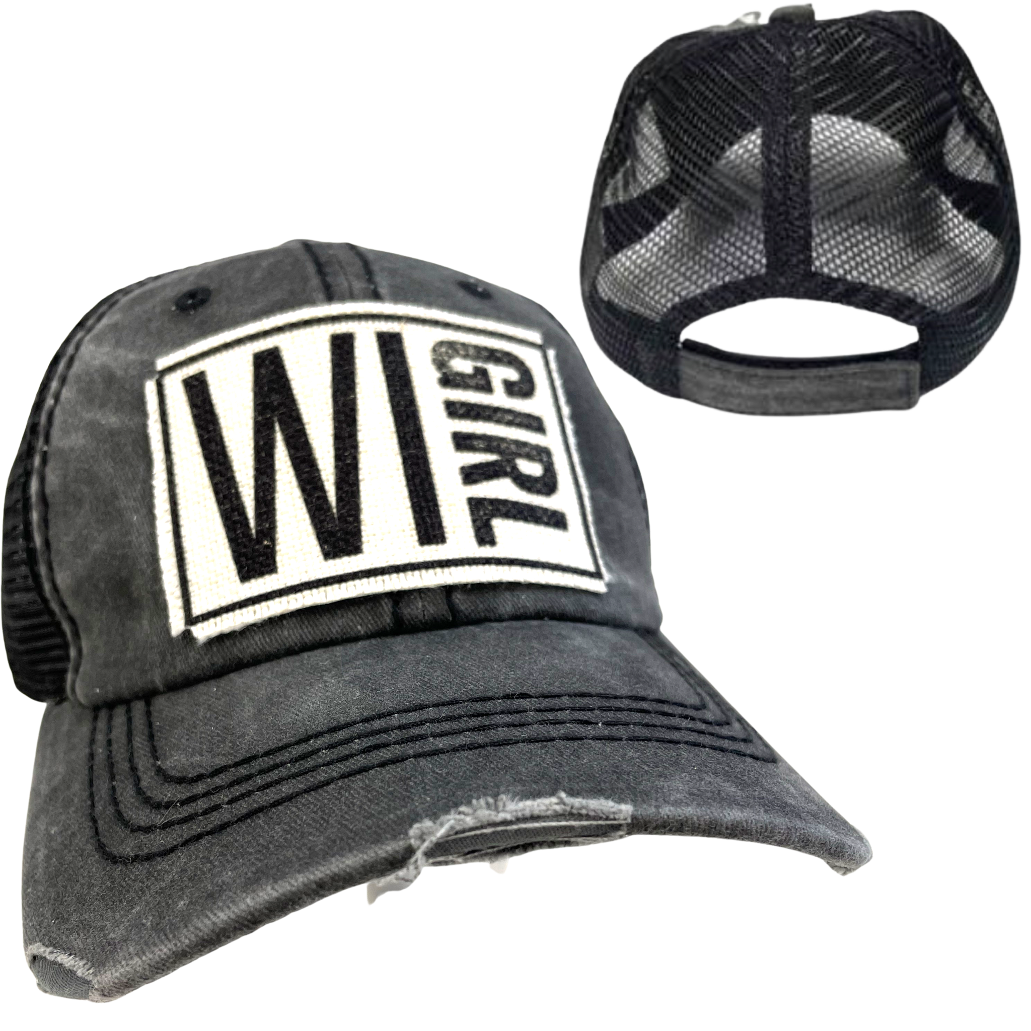 dkhandmade - Wholesale Trucker Hat - Women's - WISCONSIN GIRL HATS1