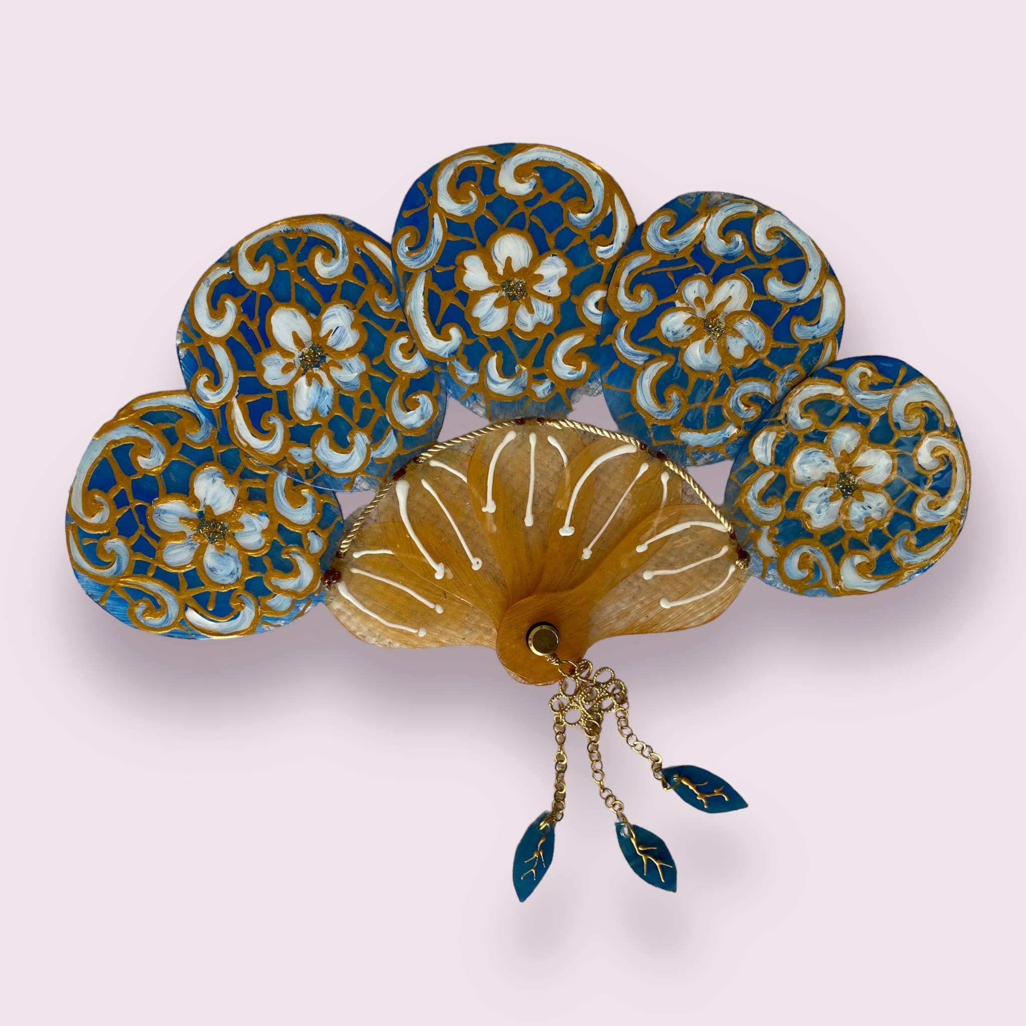 Arte e sfizio – Engroshandel Tilbehør til foldbar ventilator – Håndlavet og håndmalet plexiglasvifte3