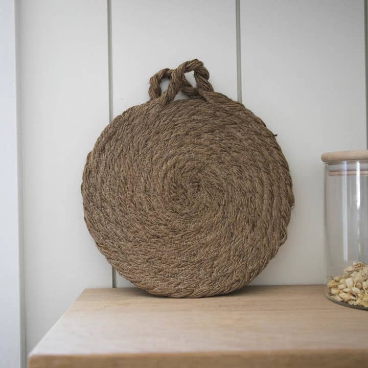 Fodory - Wholesale Trivet - Round Woven Natural Trivets with Handle3