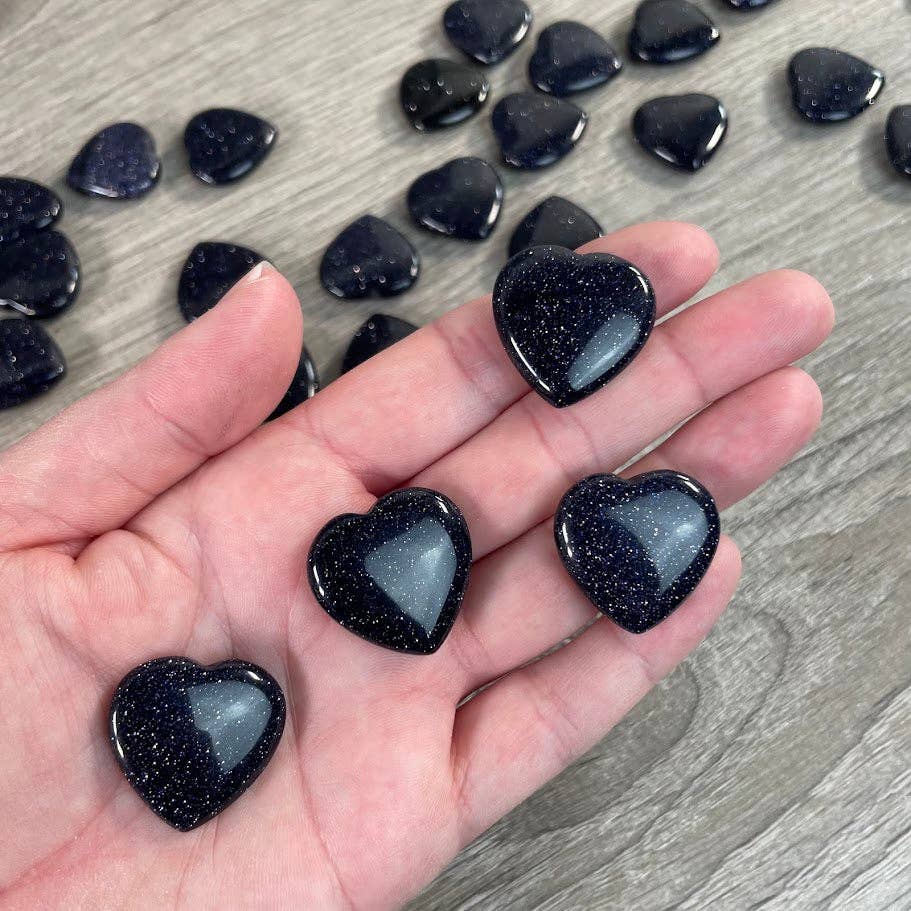 Keystone Crystals - Wholesale Spiritual Stone/Crystal - Gemstone Flat Heart Carvings 1-Inch  – Bulk Crystal Hearts18