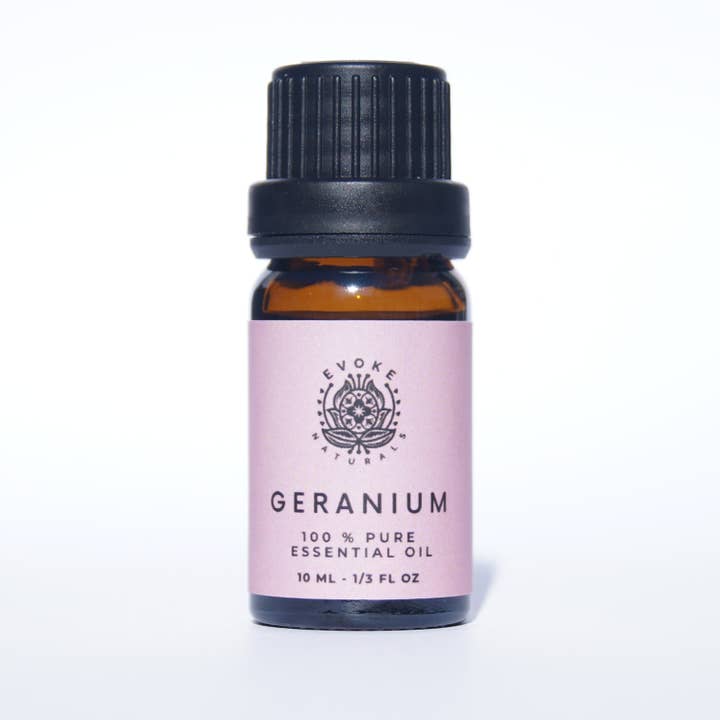 HUILE ESSENTIELLE DE GÉRANIUM 100% PURE pour la vente par Evoke Naturals