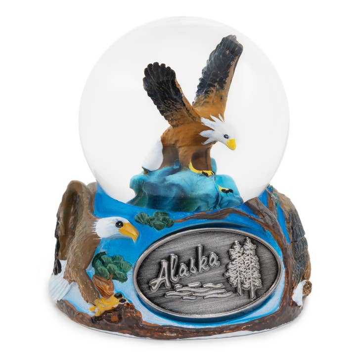Eagle 45mm Snow Globe {Customization Required} for wholesale by Animals Forever, Inc