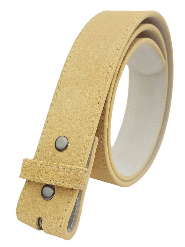 Snap-On Genuine Suede Belt Strap for wholesale by Axesoria West