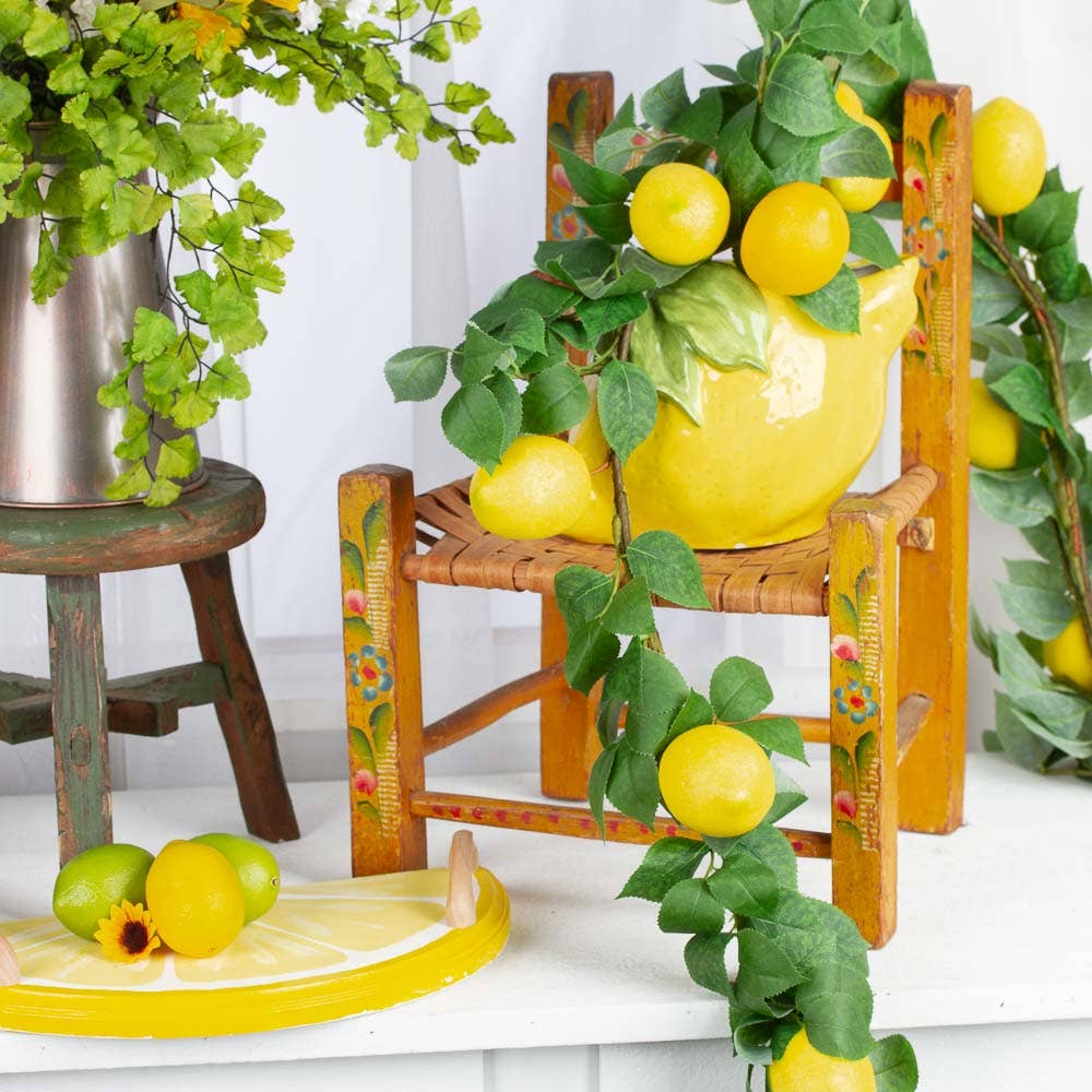 Factory Direct Craft - Wholesale Artificial Plant - Faux Lemons - Select 16" Spray or 72" Garland 0