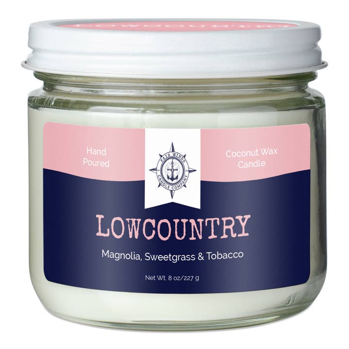 Fair Winds Candle Company - Wholesale Jar/Filled Candle - LOWCOUNTRY standard candle