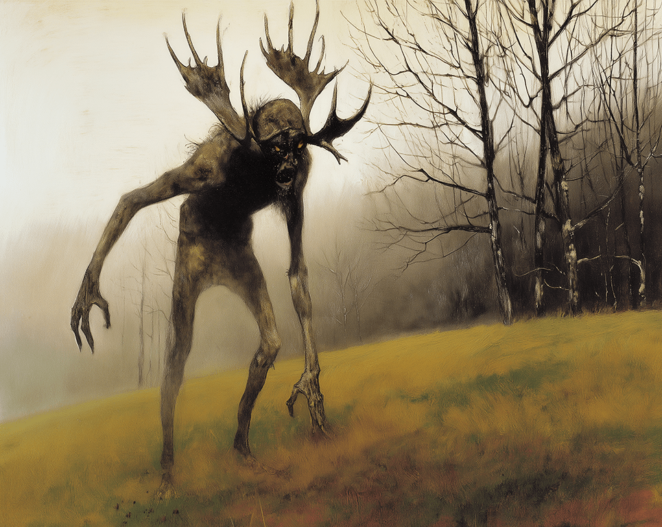 Mowbi - Wholesale Art Print - Wendie - Wendigo is Really a Sweetheart - Cryptids Art Prints - 10"x 8" Artwork for 12"x14" Frame0