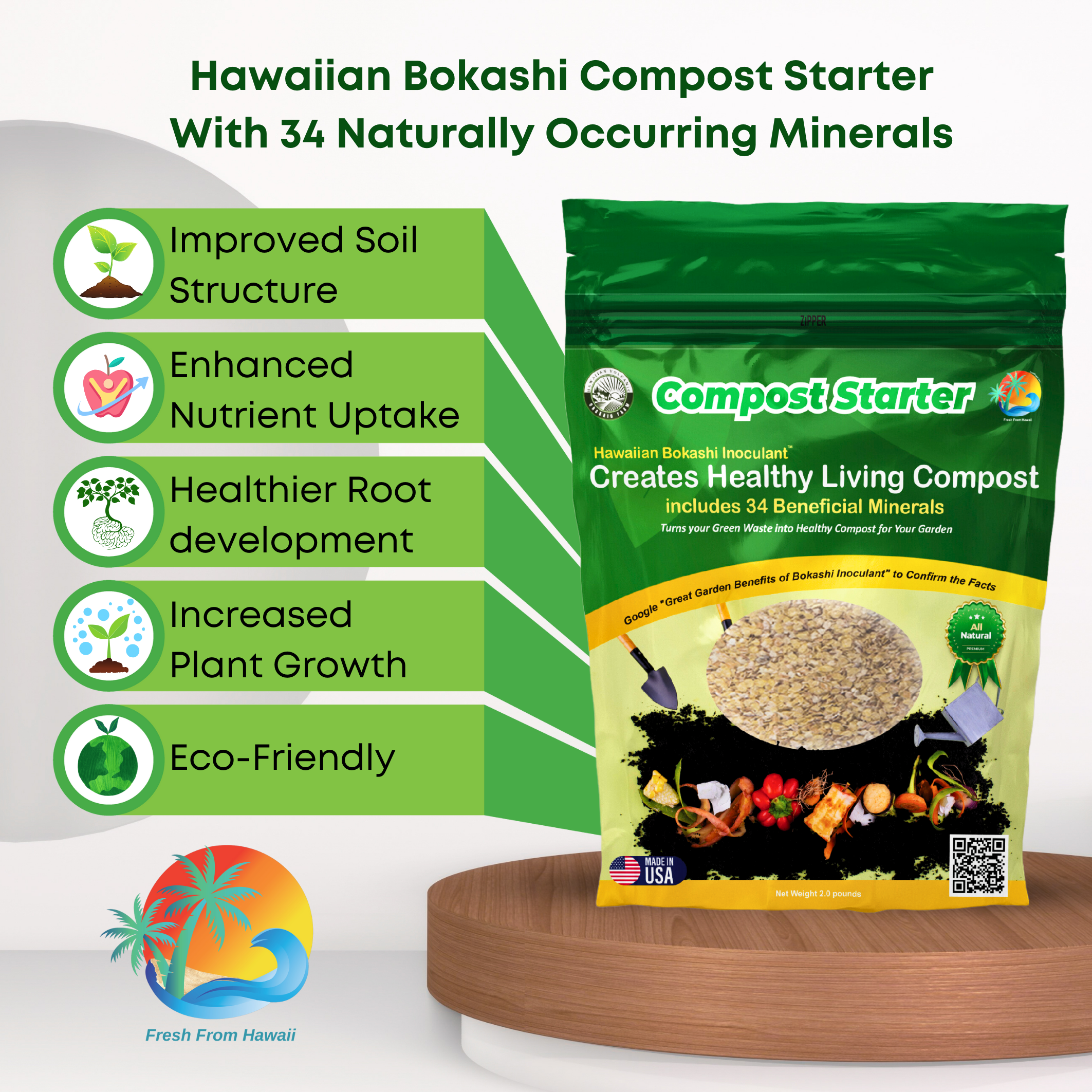 SolutionsHOCL - Wholesale Fertiliser - Hawaiian Bokashi Compost Starter with 34 Naturally Occurring Minerals2