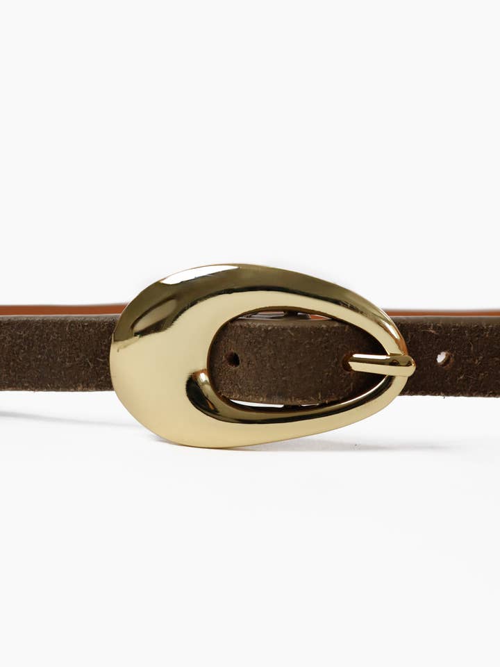 Celina Organic Buckle Olive Belt for wholesale by Angels Whisper Accessories