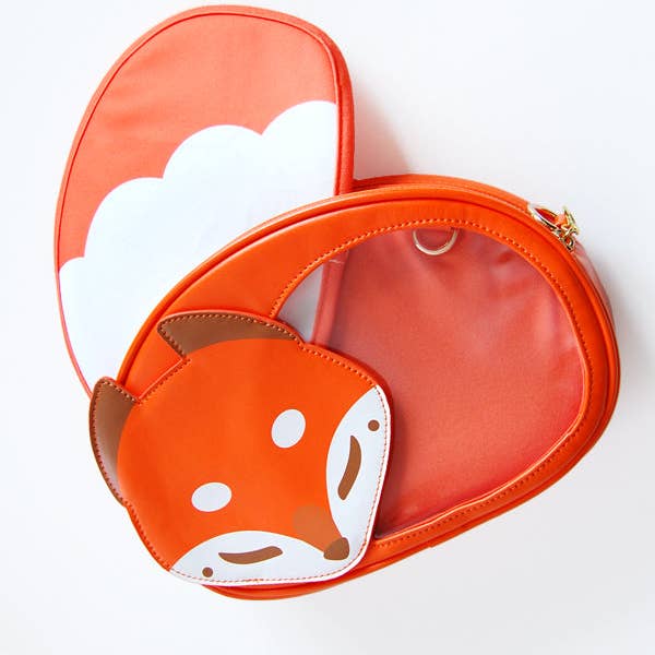 Floral Frolic - Wholesale Crossbody Bag - Kids - Orange Sleeping Fox Ita Bag