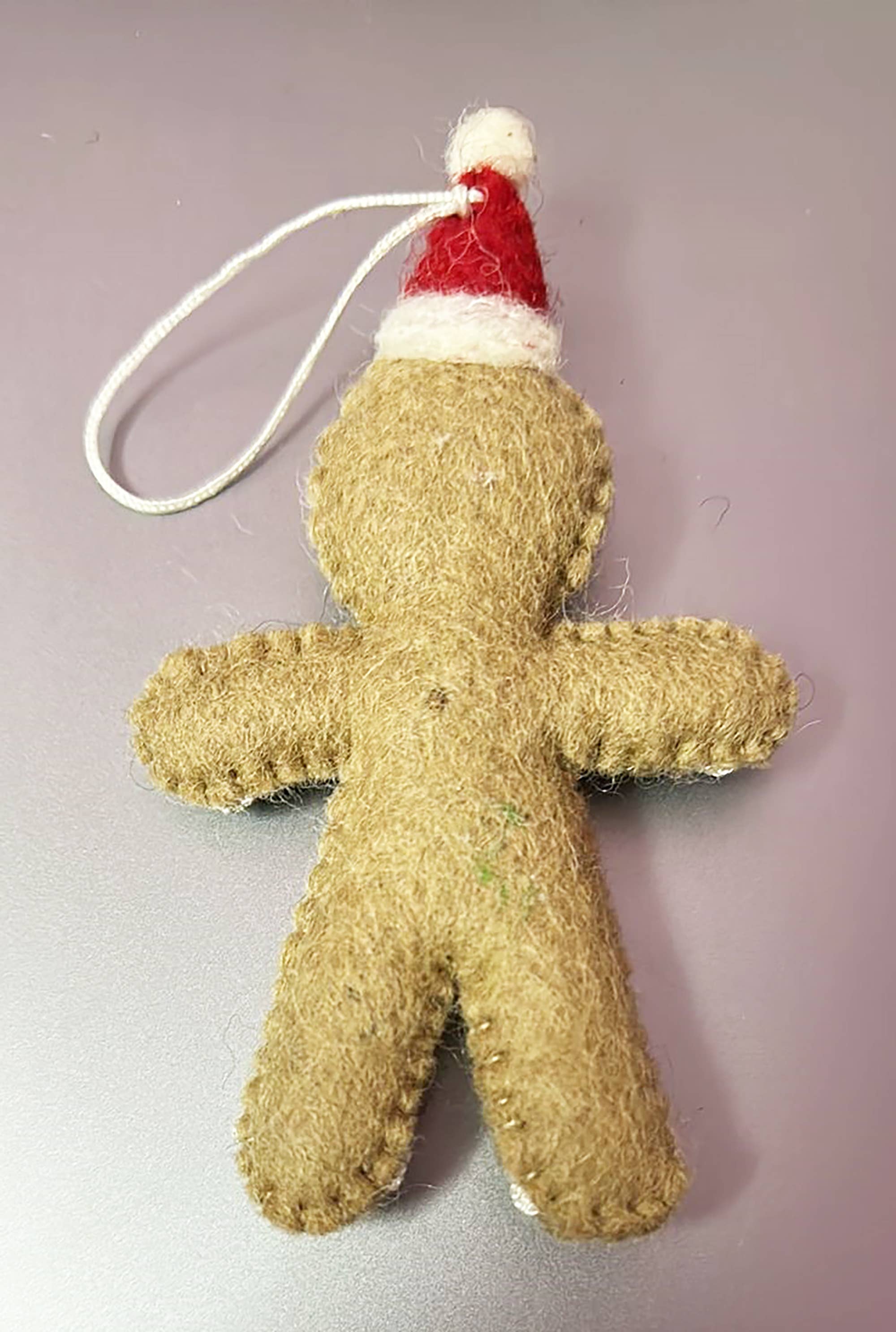 cerruti home – Ornamento por atacado – Ornamento de lã feltrada artesanal de gengibre “biscoito”2