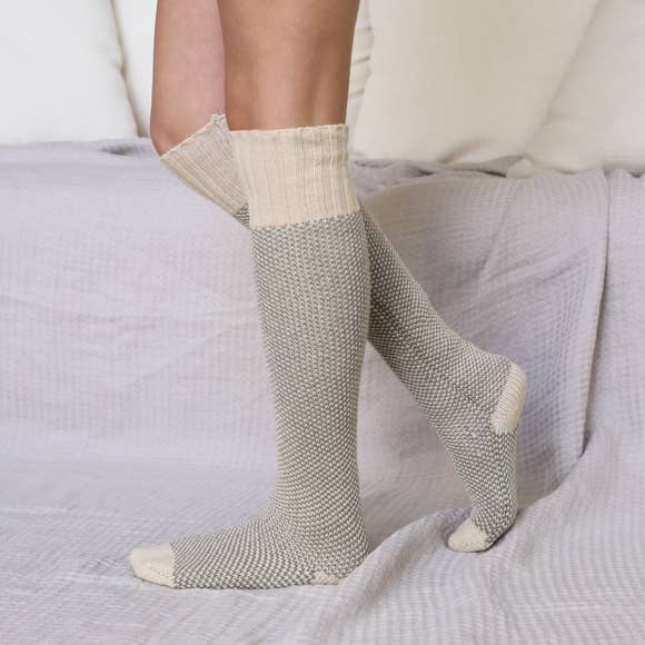 Leto Accessories - Wholesale Sokken - Dames - Warme en zachte, opengewerkte loungesokken 🧦5