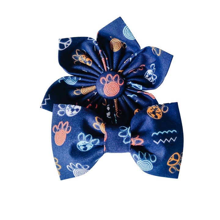 Charlotte's Pet - Wholesale Pet Bow Tie - Dog - Paw Elements Dog Bow Tie and Collar Flower