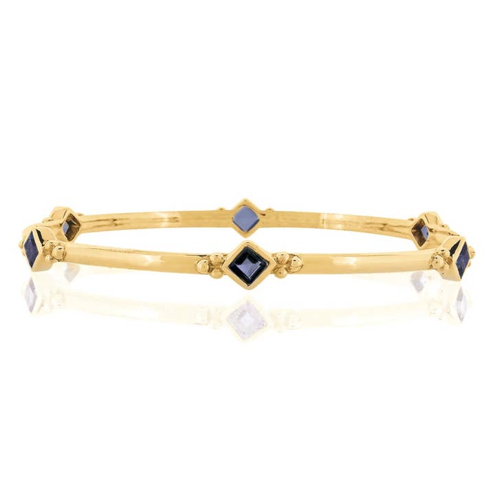 Divinity Princess Bangle - Gold Iolite for wholesale by Charlotte's Web Jewellery