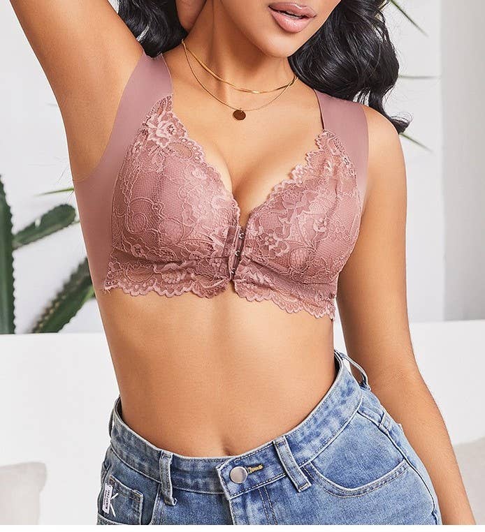 Rosa Clothing - Wholesale Bra - Women's - Back Push-Up Push-Up Bra With Front Buckle8