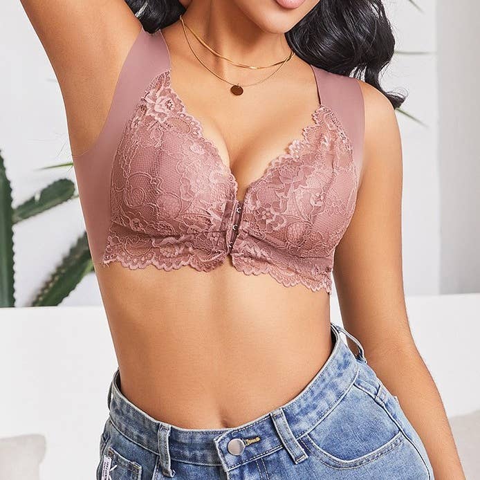 Rosa Clothing - Wholesale Bra - Women's - Back Push-Up Push-Up Bra With Front Buckle8